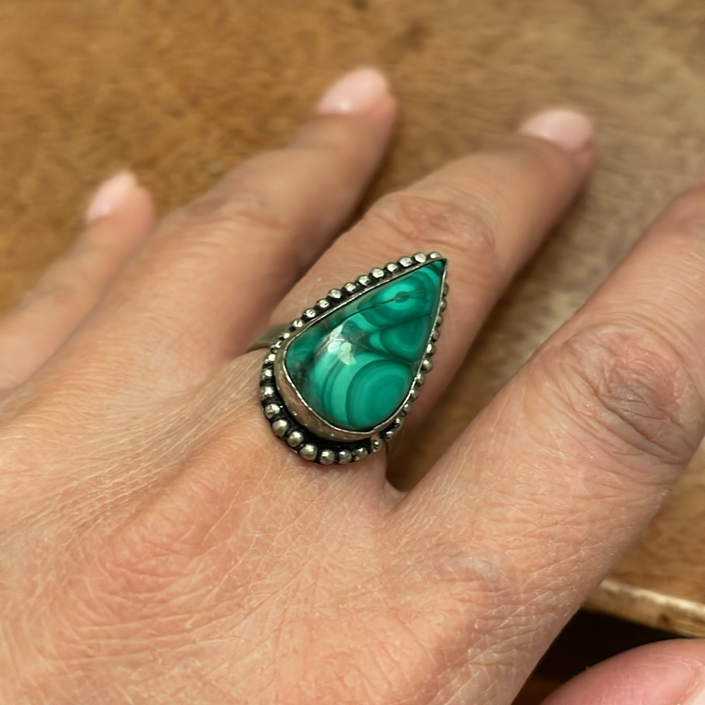 Malachite Ring - Picture 6 of 8